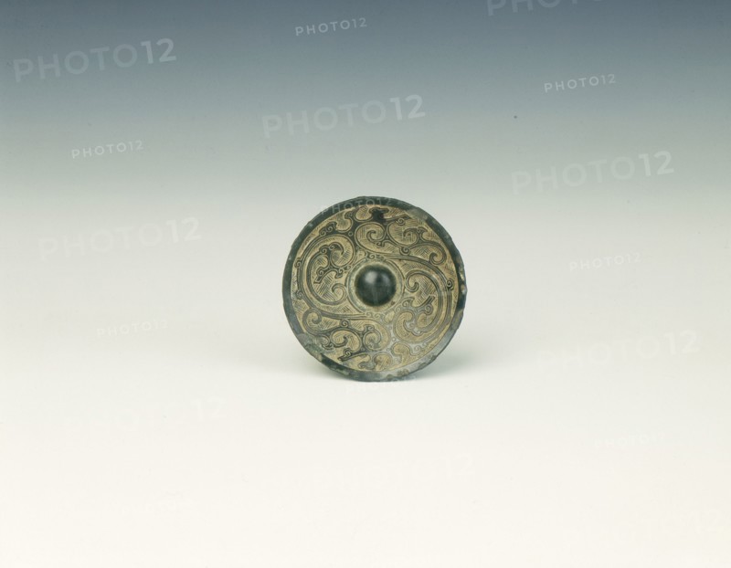 Bronze dagger pommel, Late Warring States, China, 3rd century BC. Artist: Unknown