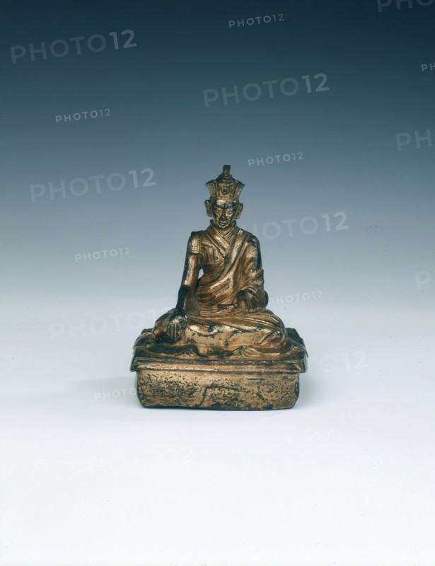 Gilt bronze Lama, Tibet, 17th century. Artist: Unknown