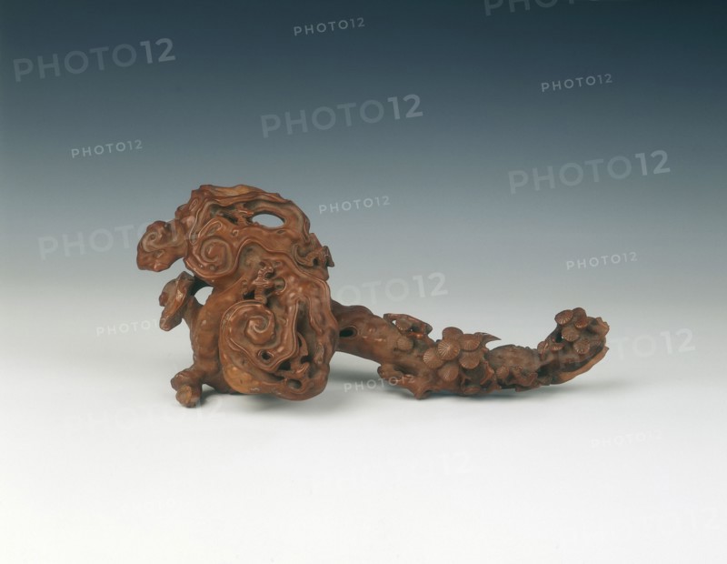 Boxwood ruyi sceptre, Qing dynasty, China, 18th century. Artist: Unknown