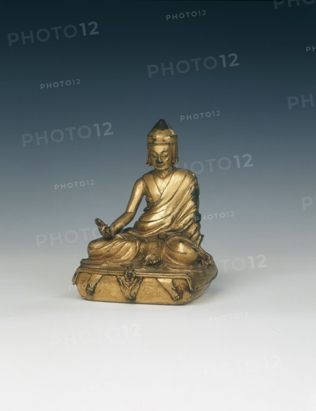 Gilt bronze monk, Tibet, 18th century. Artist: Unknown