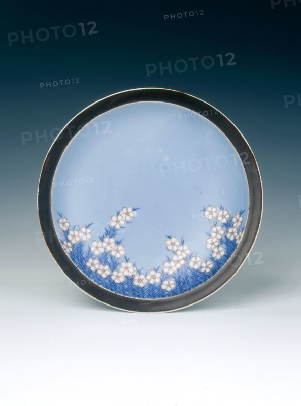 Nabeshima polychrome dish, Kyoho Era, middle Edo period, Japan, 1716-1736. Artist: Unknown