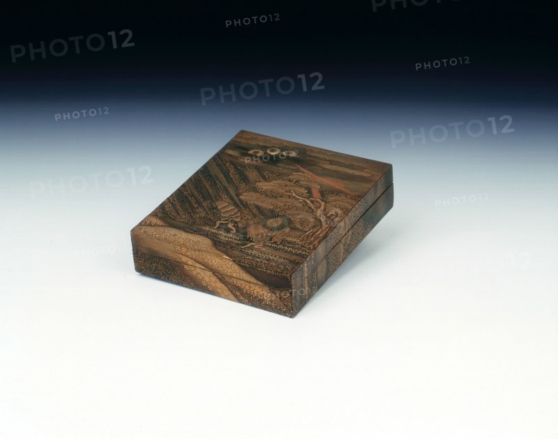 Maki-e lacquer box, late Edo Period, Japan, mid 19th century. Artist: Unknown