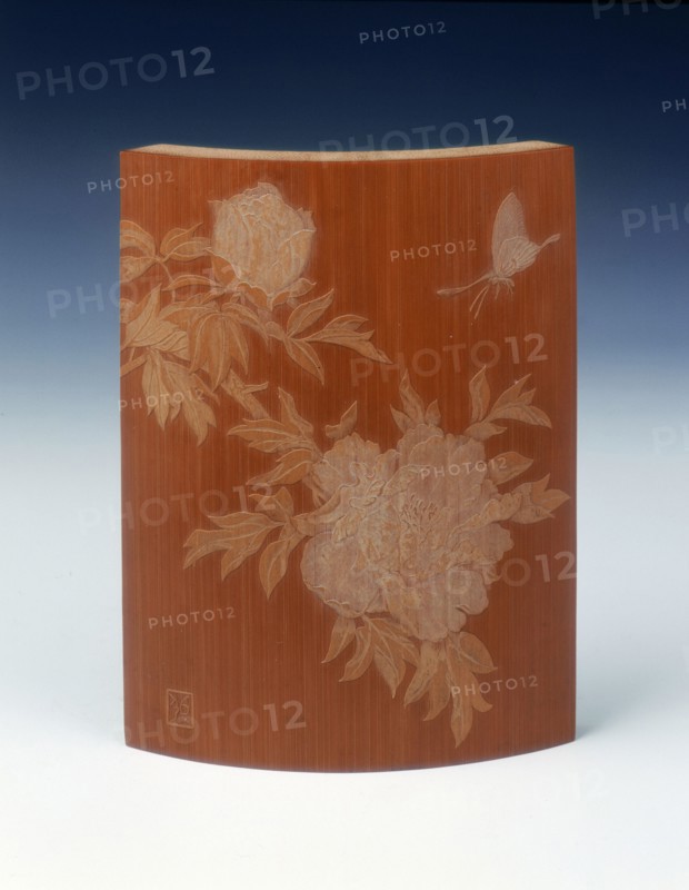 Bamboo wrist rest, Qing dynasty, China, 19th century. Artist: Unknown