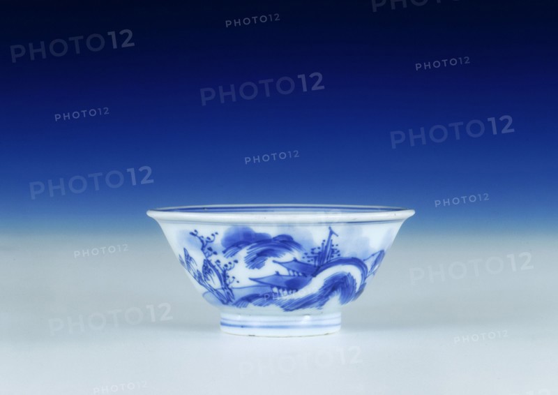 Blue and white tea cup, early Kangxi period, Qing dynasty, China, 1662-1683. Artist: Unknown