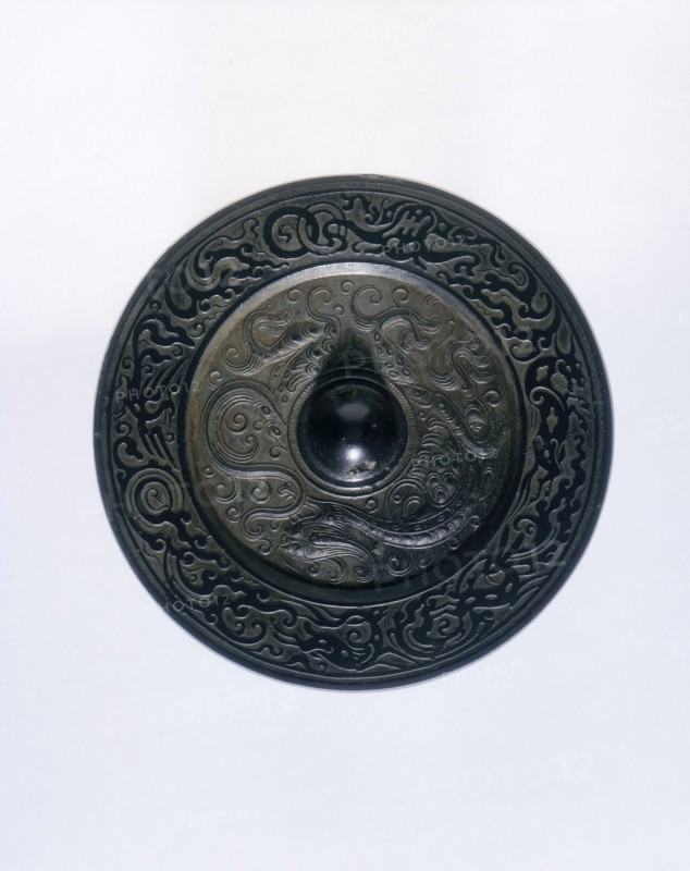 Bronze mirror decorated with six different animals, Eastern Han dynasty, China, early 3rd century. Artist: Unknown