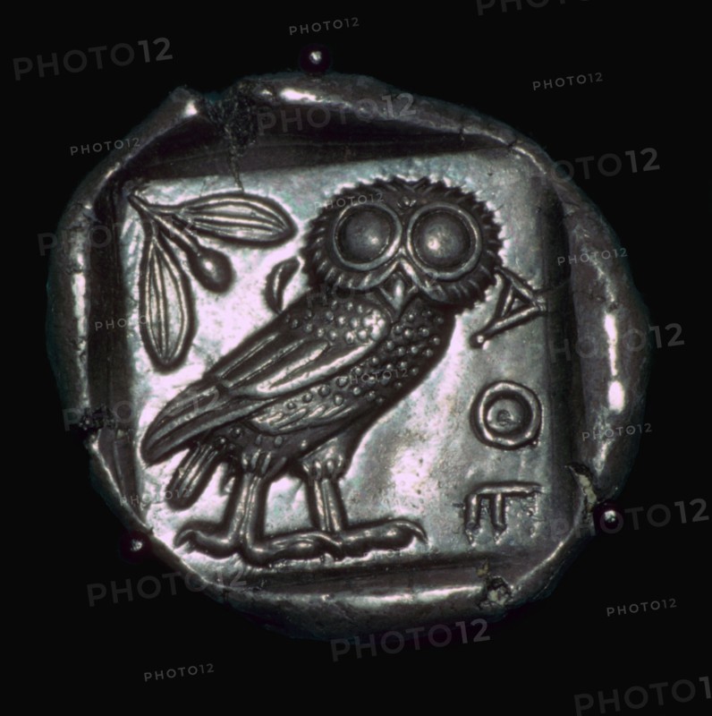 Athenian Tetradrachm, 6th century BC. Artist: Unknown