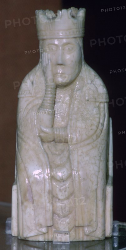 A Queen - The Lewis Chessmen, (Norwegian?), c1150-c1200. Artist: Unknown