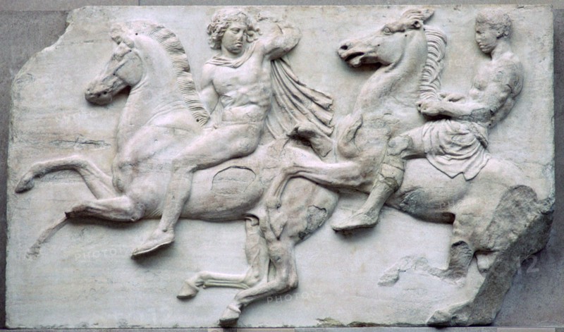 Part of the Elgin Marbles from the Parthenon, 5th century BC. Artist: Unknown
