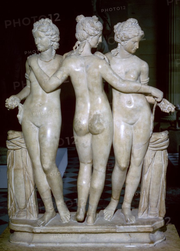 Statue of the three graces. Artist: Unknown