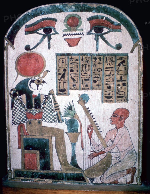 Egyptian funerary slab of Diedkhonsu Soefankh. Artist: Unknown