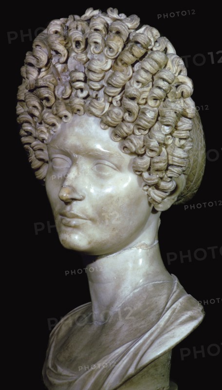 Head of a Roman Lady, 1st century. Artist: Unknown