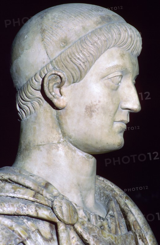Bust of Constans I, 4th century. Artist: Unknown