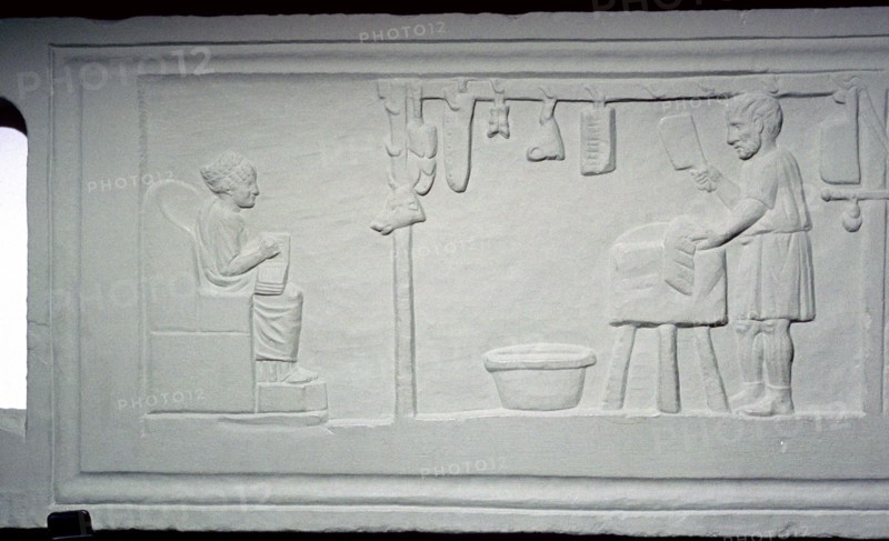 Roman relief of a butcher's shop. Artist: Unknown