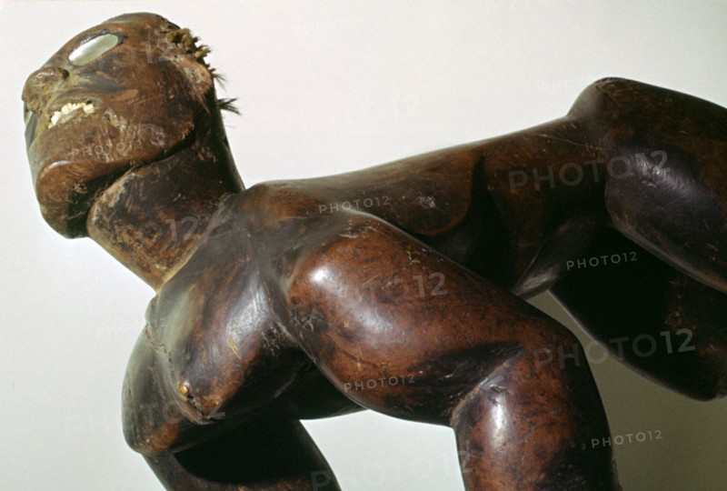 Wooden human form figure, Polynesian, (18th century?). Artist: Unknown