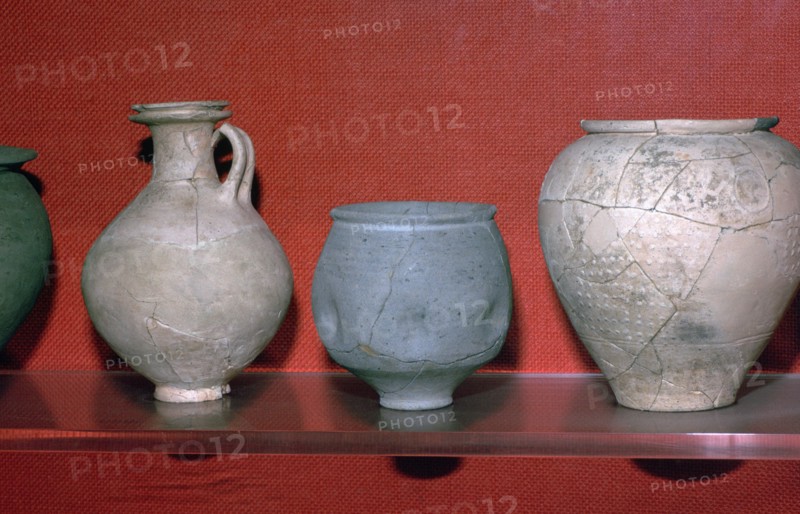 Trio of Roman pots. Artist: Unknown