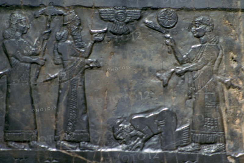 The Black Obelisk of Shalmaneser III, Neo-Assyrian, c858-c824 BC. Artist: Unknown