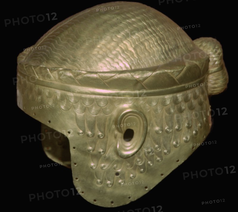 Babylonian helmet of Prince Meskalamdur. Artist: Unknown