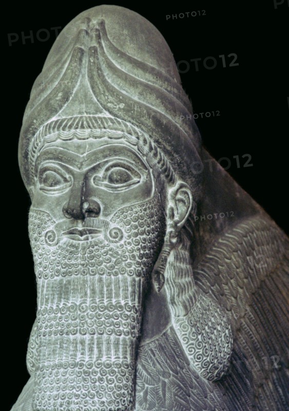 Assyrian Winged Bull detail. Artist: Unknown