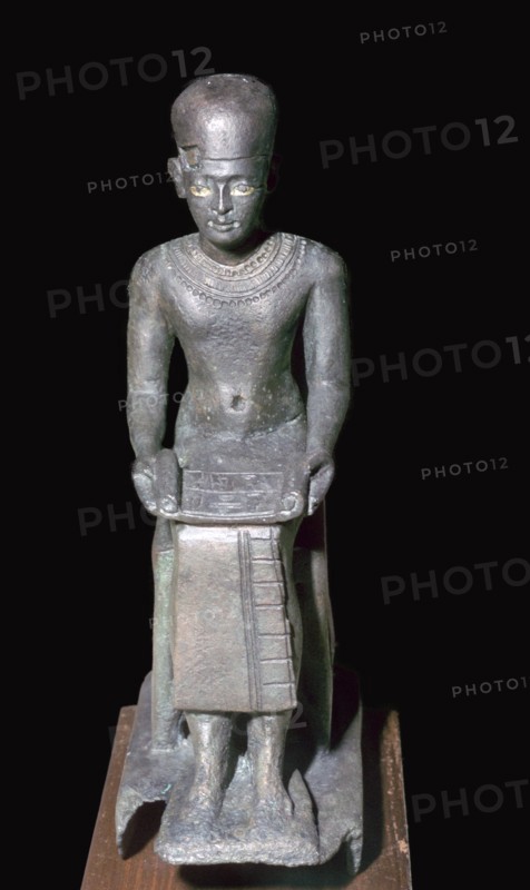 Egyptian bronze statuette of Imhotep, 27th century BC. Artist: Unknown