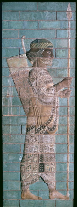 Persian enamelled brick archer, 6th century BC. Artist: Unknown
