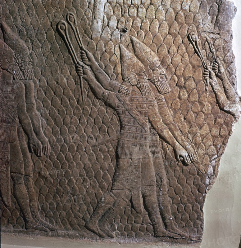 Stone panels from northern Iraq, Neo-Assyrian, c700-c681 BC. Artist: Unknown