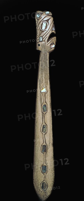 Nootka Tribe Native American whalebone club. Artist: Unknown