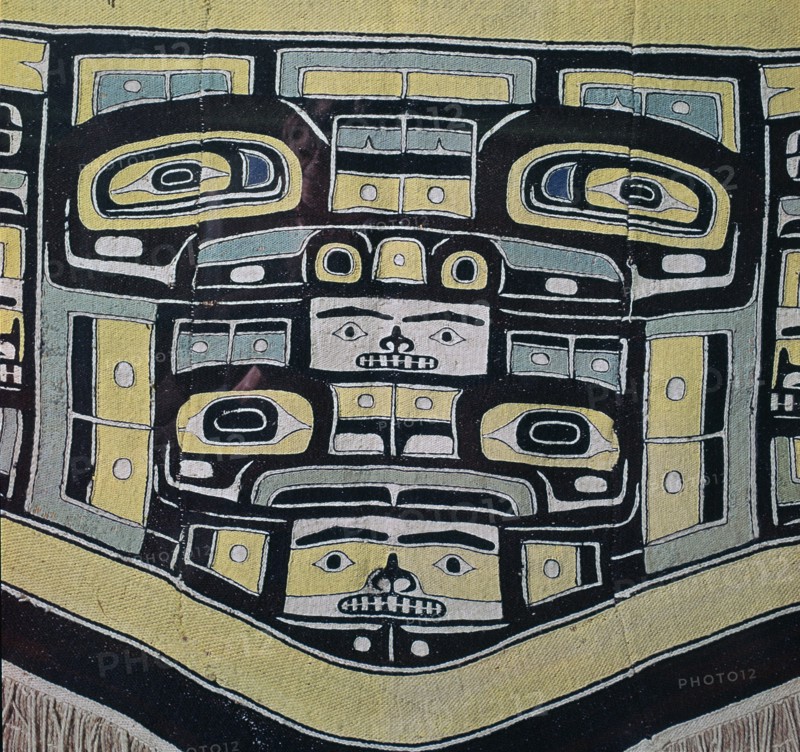 Tlingit Native American blanket. Artist: Unknown