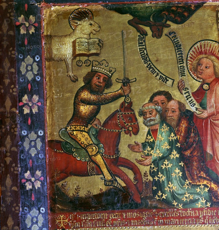 Painting showing the martyrdom of St Peter and St Paul, 14th century Artist: Master Bertram of Hamburg