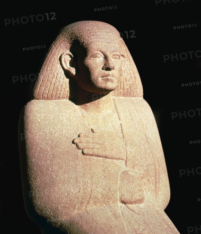 Sculpture of the Egyptian high priest Ankh Rekhu. Artist: Unknown
