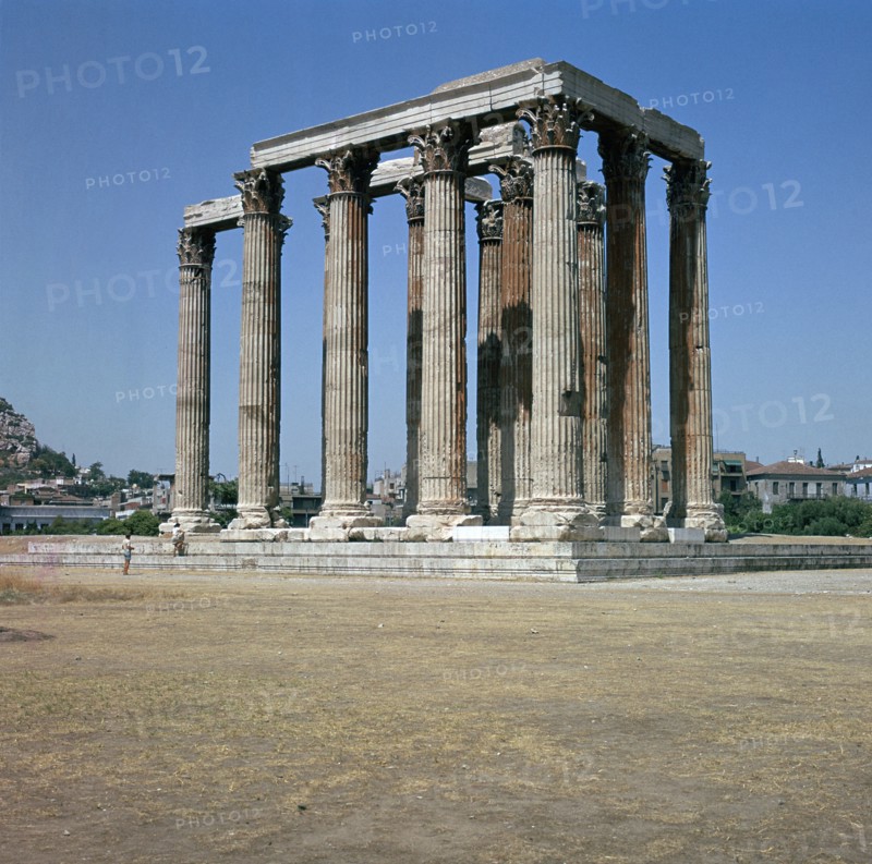 Temple of Olympian Zeus in Athens, 2nd century BC. Artist: Unknown