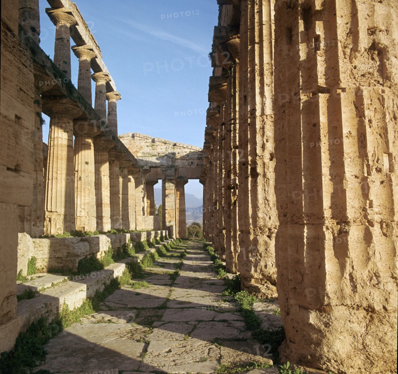 Greek temple of Hera at Paestum, 5th century BC. Artist: Unknown