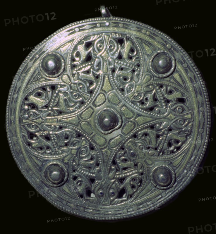 The Strickland Brooch, Anglo-Saxon, mid-9th century. Artist: Unknown