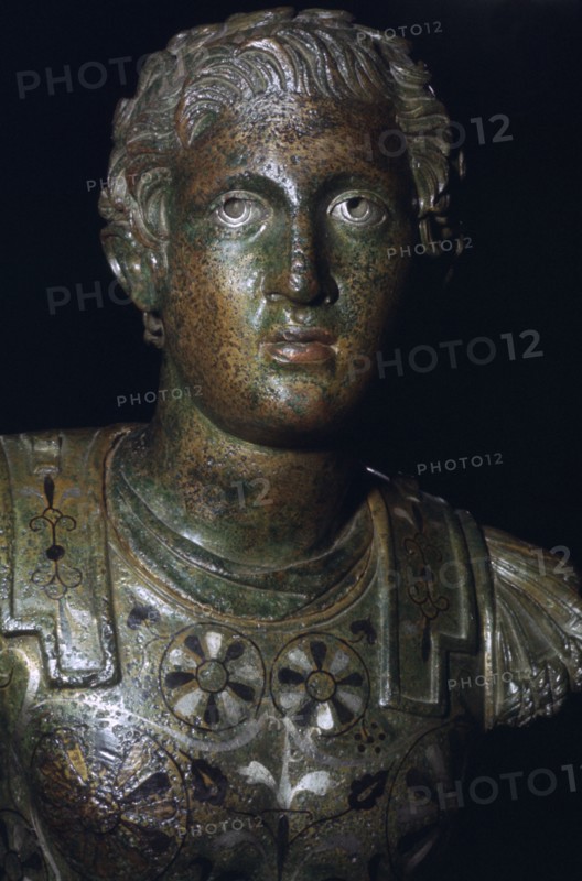 Copper alloy statuette of Nero in the guise of Alexander the Great, Roman Britain, 1st century AD. Artist: Unknown