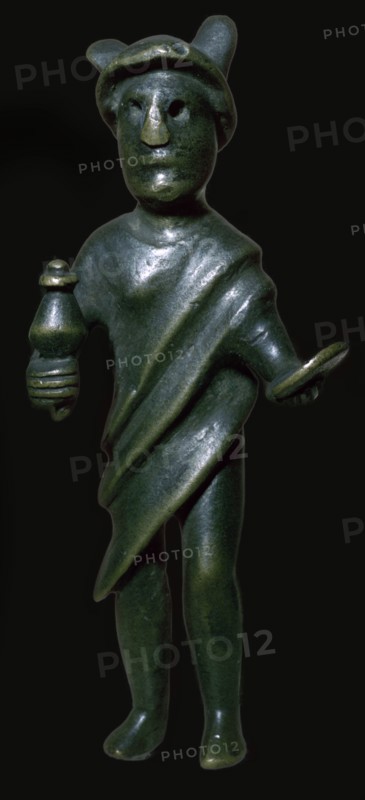 Romano-Celtic bronze statuette of a deity, 3rd century. Artist: Unknown