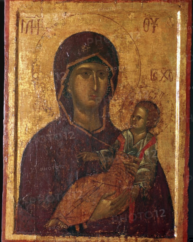 Greek Icon of the Virgin and Child. Artist: Unknown