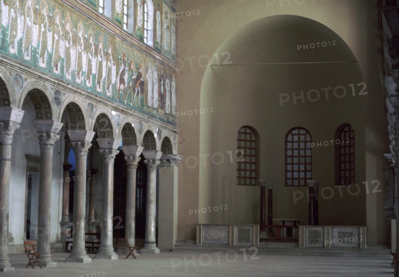 Interior of Sant' Apollinare Nuovo. Artist: Unknown