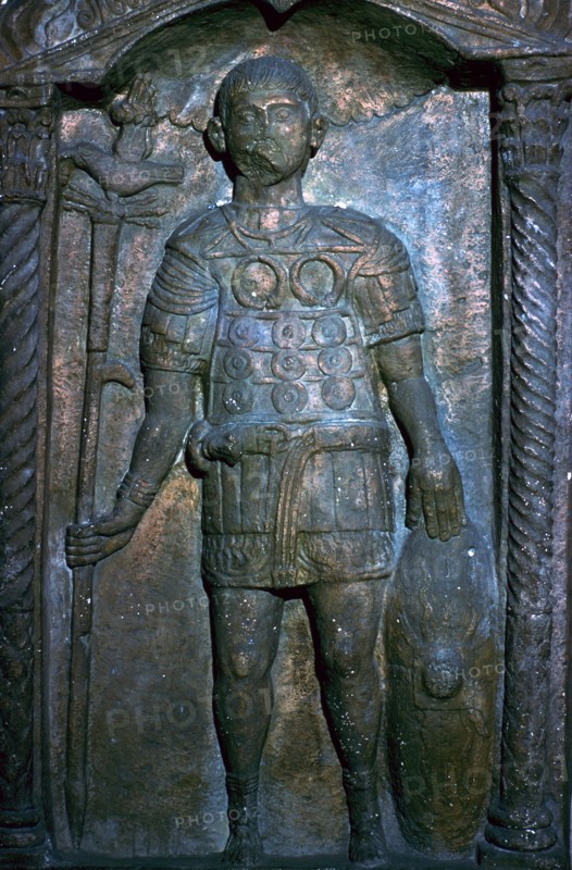 Roman tombstone of Gaius Musius. Artist: Unknown