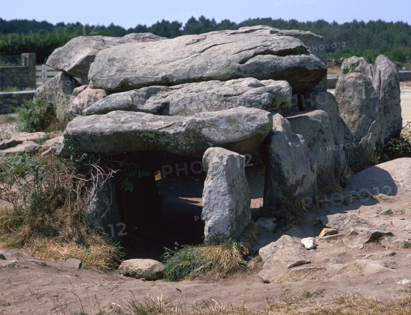 Dolmen at Kermario in Brittany, c,36th century BC. Artist: Unknown