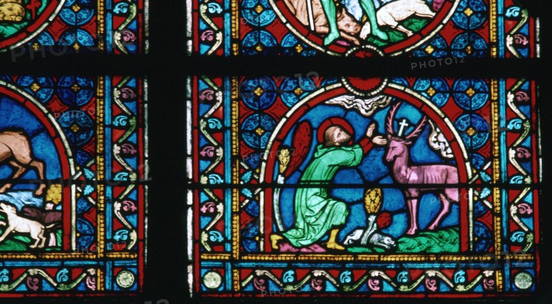 Window detail from Notre Dame of St Eustace, 14th century. Artist: Unknown