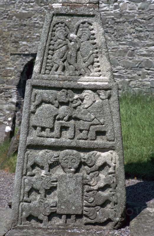 Base of the east face of the Moone Cross, 7th century. Artist: Unknown