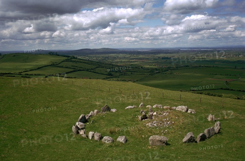 View of Cairn S in the Loughcrew hills. Artist: Unknown