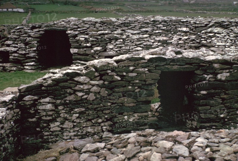 Promontary fort on the Dingle peninsula, 6th century BC. Artist: Unknown