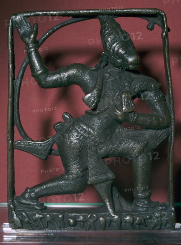 Bronze statuette of the god Hanuman, 11th century. Artist: Unknown