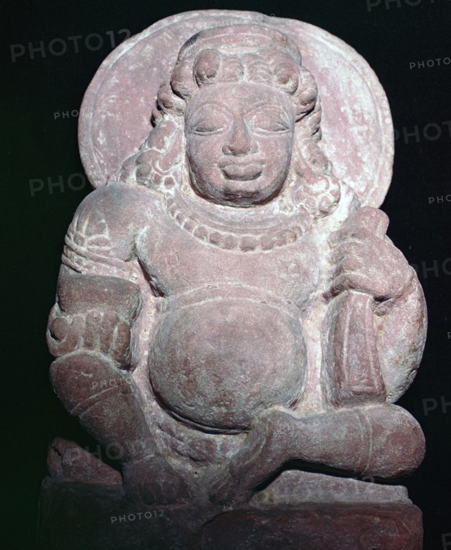 Statuette of the Vedic and Hindu god Kuvera. Artist: Unknown