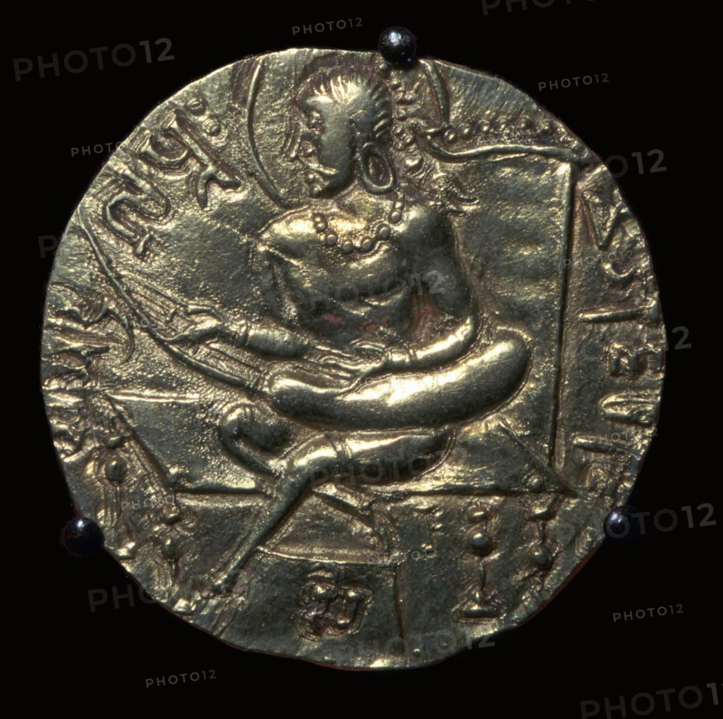 Gold coin of King Samudra Gupta, 4th century. Artist: Unknown