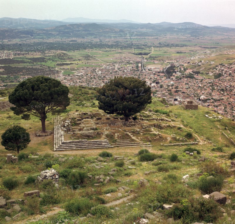 View of the altar of Zeus in Pergamon, 2nd century BC Artist: Unknown