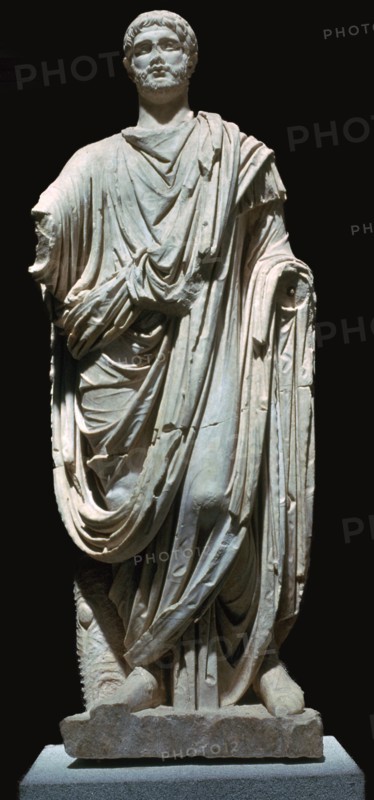 Statue of a Roman citizen with a toga, 1st century BC. Artist: Unknown
