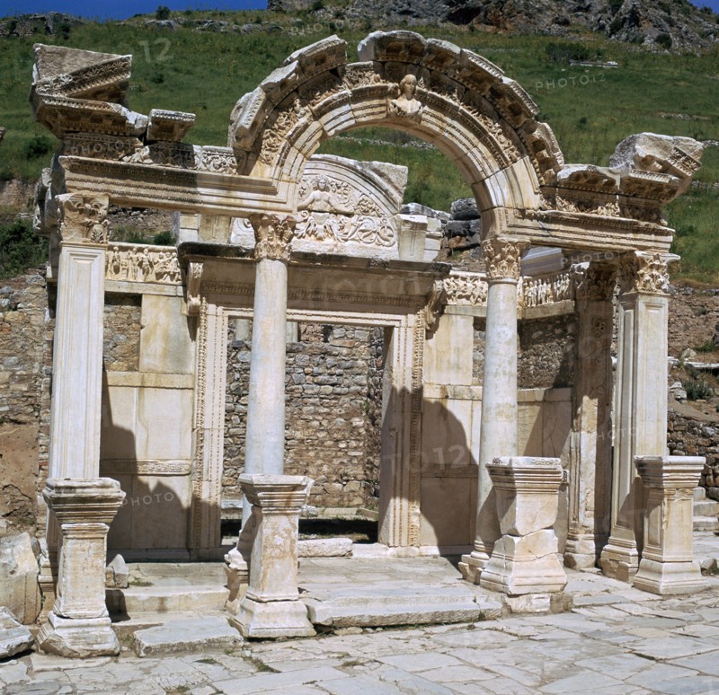 Temple of Hadrian in Ephesus, 2nd century. Artist: Unknown