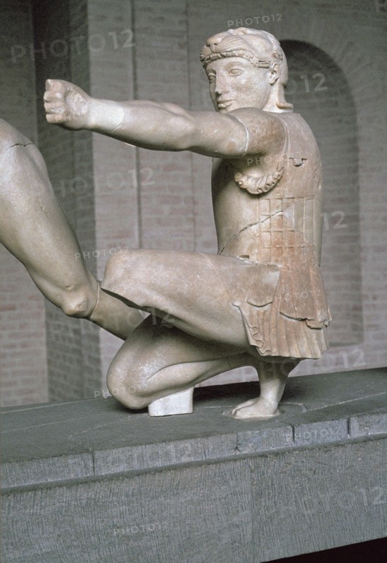 Herakles from the Greek temple of Aphaia at Aegina, 6th century BC. Artist: Unknown