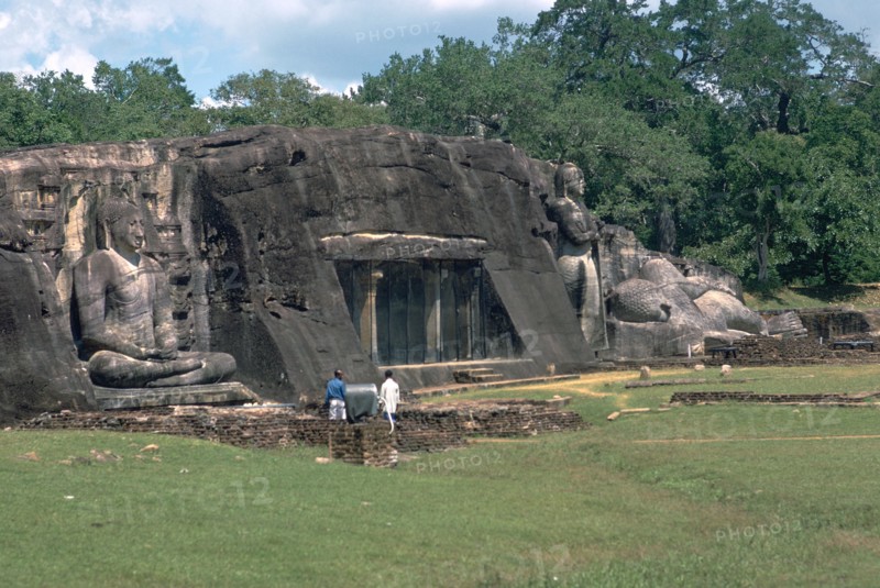 Buddhist shrine at Gal Vihara. Artist: Unknown